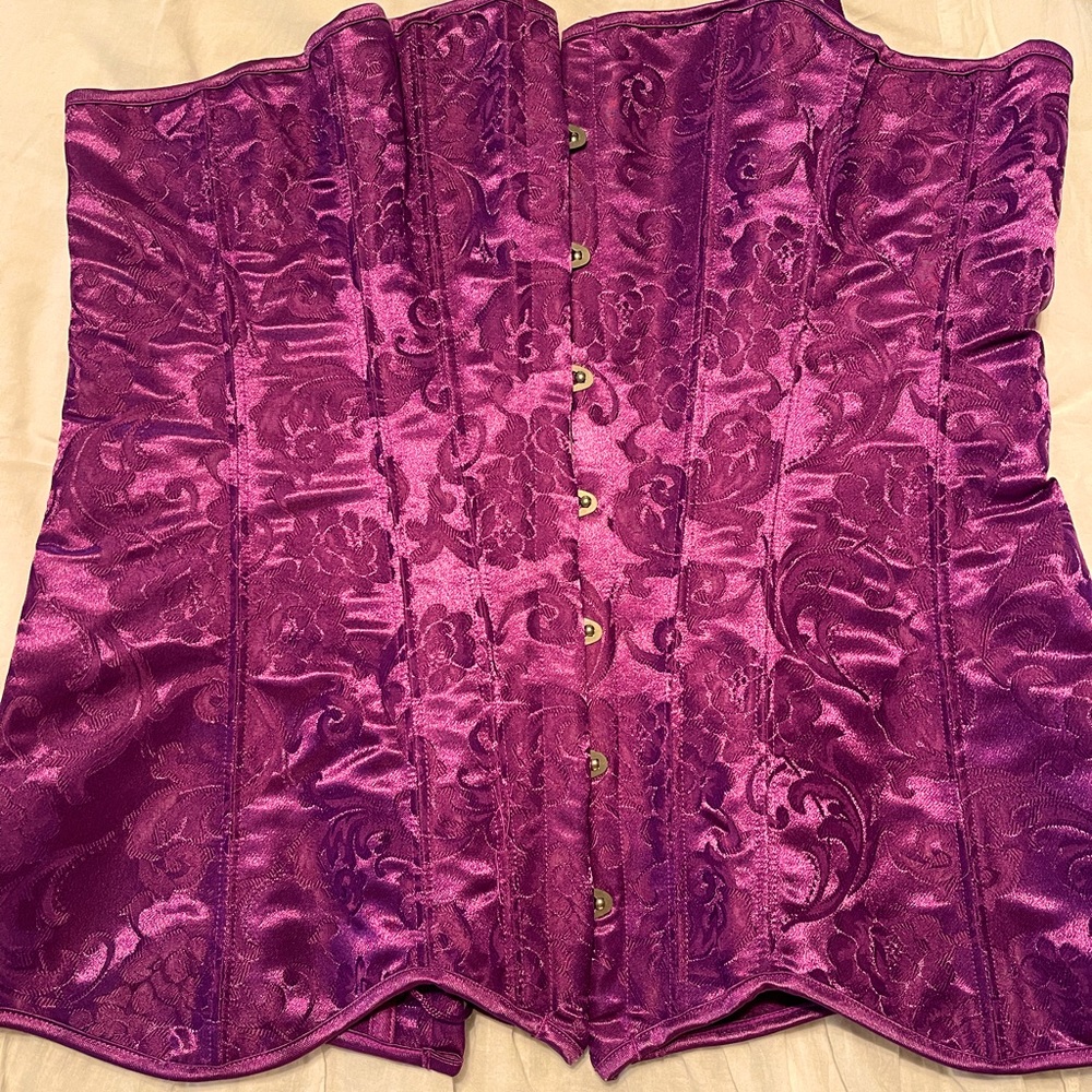 NWOT purple corset